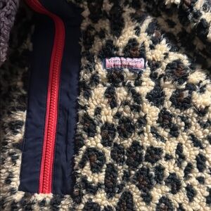 Vineyard Vines leopard quarter zip